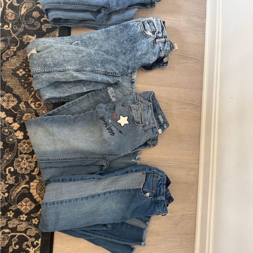 Girls Denim Jeans Assortment lot size 12 7 pairs